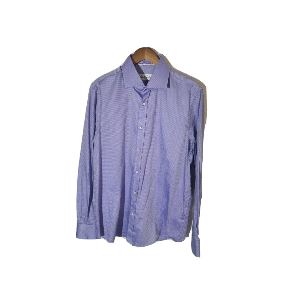robert graham mens long sleeve cotton shirt 42 16.5. Bin 18